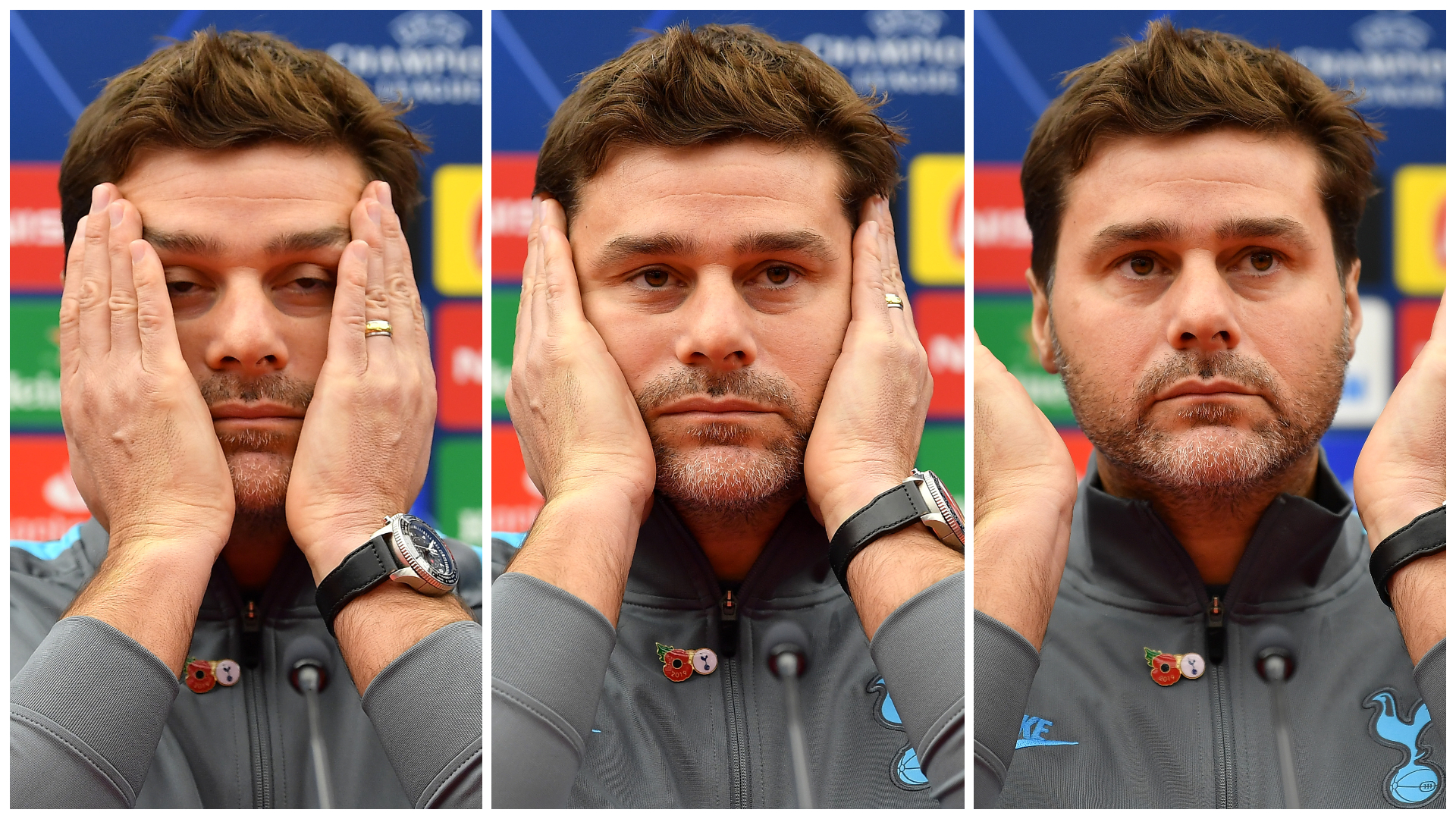 Yes, his face is revealed - Mauricio Pochettino (©Justin Setterfield/Getty Images) 